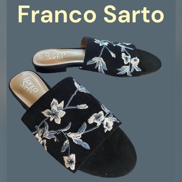 FRANCO Sarto Ellie Flat Sandal/Slide size 7.5 Excellent preowned!  Stunning shoe - Picture 7 of 15